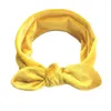 Hårtillbehör Baby Elastic Children's Bunny Ears pannband guld sammet semester slips huvudbonad