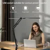 Dubbele kop LED-bureaulamp Traploos dimbaar Computermonitorlicht 24W USB Tafellampen Leeslampen Oogbescherming voor slaapkamer 240125