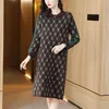 Women Clothing Wool Knee Length Dresses Autumn Winter Elegant Casual Fashion Simple Knitted Loose Dresses Female Vestidos 240124