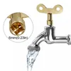 Bath Accessory Set 2 Pcs Bleed Key Square Socket Faucet Keys Water Tap Brass Radiator Special Lock Hole Plumbing