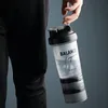 3 Layers Shaker Protein Bottle Powder Mixing Cup 500ml Largecapacity Portable Water Gym Bodybuilding Sports 240129