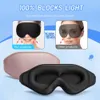 Máscara de sono 3D Natural Sleeping Eye Mask Conforto Tridimensional Design Memória Espuma Máscara Facial Eyeshade Noite Respirável 240127