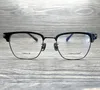 サングラスフレーム最高品質のヴィンテージメンピュアチタンメガネフレームスタイル男性スクエアウルトルトライトアイミオピア処方眼鏡oclus