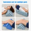 Massage Pillow Anti Bedsore Bedridden Patients Elderly Bed Triangular Pad Turn Over Nursing Massage Elevation Support Cushion 240119