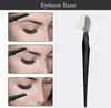 8 Pcs Professional Eyebrow Trimmer Kit Brow Scissors Monobrow Comb Razor for Face Tweezers Eyelash Brush Set Shaper Makeup Tools 240124