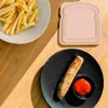 Platen 4PCS Sandwichdozen Draagbare Wafel Lekvrije Toaststukjes Containers