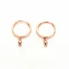 Dangle Earrings Russian 585 Purple Gold Women's 14K Color Rose Versatile Bead Fashion Design Jewelry Trend