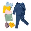 Högteknologi termiska underkläder Barnkläder sätter sömlösa underkläder för pojkar flickor kläder höst vinter barn kläder 240130