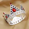 Haarspangen Vintage kleine Tiaras Puppe Diadem Mädchen Geburtstag Party Abschlussball Hochzeit Kopf Schmuck Kuchen Krone Topper Dekoration