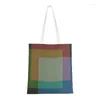 Einkaufstaschen, modisch, bedruckt, Serie Semana Lunes von Carlos Cruz Dies, Einkaufstasche, tragbare Shopper-Schulterhandtasche aus Segeltuch