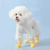 Pet Dog Rain Boots For Small Dogs Outdoor Waterproof Shoes Nonslip Cartoon Hightop Chihuahua 240129