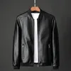 Plus size 8xl 7xl jaqueta de couro de inverno casaco masculino bomber motocicleta pu causal vintage preto motociclista bolso jaquetas com zíper 240130