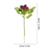 Garden Decorations 4pcs Artificial Waxberry Fake Lifelike Simulation Realistic Raspberry Fruits Decoration