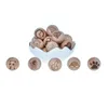 Mabochewing 100 pièces personnaliser motif Laser perles rondes en bois de hêtre bébé anneaux de dentition 240123