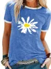 Simple Sunflower Everyday Womens Clothing Casual T Regular Shirt Streetwear 2023 Summer Fashion Tshirt Tops 240201