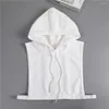 Ties crollo Collari decorativi per adulti Cappuccio di maglione rimovibile in cotone unisex Cappello staccabile a primavera autunnale Bianco Bianco Bianco Rosso Tendenze
