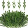 Dekorativa blommor Artificial Needle Branch Greening Plant Tree Christmas Floral Arrangement Fake Winter Garland