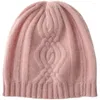 Berets Chinese Knot Hat! Pure Cashmere Hat Thick Men' Women's Leisure Winter Warm Knitted Woolen