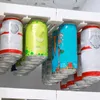 Armazenamento de cozinha 2pcs pode dispensador de cerveja refrigerante rack geladeira organizador suporte de garrafa de bebidas para geladeira