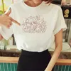 Mulheres Camisetas Doces Anime Camisa Mulheres Verão Top Feminino Engraçado Roupas Japonesas