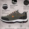 Män vandringsskor utomhus anti glid gummi sule bergssneakers bär resistenta stövlar klättring mode storlek mindre än normalt 240201