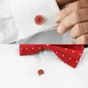 Gemelos y tachuelas de cristal de lujo HAWSON para hombre, accesorios de la camisa de esmoquin para aniversario de boda, Navidad 240130