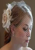 Klassischer Brautschleier mit Vogelkäfig-Gesicht, Netzstoff, kurzer Brautschleier, Netzschleier mit Gesichtsbedeckung und Kamm2837462