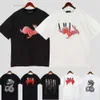 Am Amirlies Amrilied Miris Amr Amiiri Amari 2023 Menswomens Designer Graffiti Camisetas Impressas Moda Homem T-shirt Algodão Casual Tees 1984