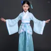 Abbigliamento da palco Tradizionale Kimono Yukata Ragazza giapponese Vintage |Costumi per bambini - Danza popolare cinese