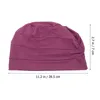 Bérets Casquette de chimiothérapie Coton Patients Perte de cheveux Nuit Sommeil Chapeau Couvre-tête Bonnet en Soie