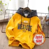 Casual Sweatshirt Kids Warm Thicken Tops Boys Hoodies Fashion Cartoon Tracksuit Children Autumn And Winter Clothingz 240131