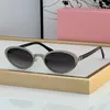 Mui Mui Women Sunglasses Mui Mui Sunglasses New European American Styleは丸いシルエット高品質のメガネレディースブティックシェードスモールフレームMui 2187を持っています