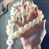 Brûleur d'encens lumineux fait à la main, Bracelet de perles de graines de Bodhi assorti avec tout pour hommes et femmes