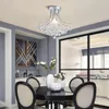 Chandeliers Modern Gold Crystal Semi-Flush Mount Chandelier Lighting Ceiling Light Fixture Lamp For Diningroom Bathroom Bedroom Livingroom