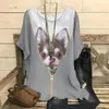 Dames T-shirts Lente en zomer Casual shirt 3D Leuke hond Print Losse korte mouw O-hals Mode Kleine frisse Harajuku Dames T-shirts