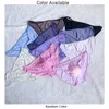 Underpants Sexy Panties Men's Ice Silk Briefs Sheer Thongs Bulge Pouch Bikini Underwear Sensual Lingerie Color Random