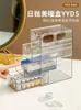 4 lager glasögon förvaringslåda akrylorganisatör kosmetika lådor penna makeup hållare fall stapelbar display 240131