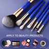 Beili Brush 7st Makeup Brushes Set Double End 2 I 1 Foundation Powder Eyeshadow Blush Makeup Tools Cosmetic Borstes for Trave 240127