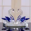Cigni di cristallo Ornamento Figurine di vetro Fermacarte Artigianato Cigno creativo Figure di cristallo di vetro Soggiorno Decorazioni per il desktop 240125
