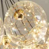 Chandeliers Nordic Glass Chandelier Amber Clear Smoke Light Led Living Room Dining Table Bedroom Home Decor Pendant Lamps Lighting