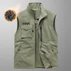 Winter Heren Plus Size Outdoor Los Vest Dubbelzijdig Draagbaar Fluwelen Verdikte Warme Gilet Bovenkleding240127