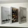 3PCSSet Fashion Fake Books Decoration Luxury Decorative Book Designer Living Room Simulation Home Decor Gifts 240131