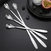 Кофе Scoops One Piece Adle Cardless Thenless Steel Spoon Утолщенная материальное зеркало.