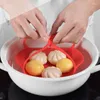 Double Boilers Steamer Retractable Folding Fruit Tray Buckle Handle Silicone Small Heat Insulation Rack Kitchen Tools