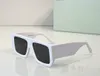 Lunettes de soleil surdimensionnées Cadre blanc Verres de fumée noirs Hommes Femmes Mode Sunnies d'été Sonnenbrille Lunettes de protection UV avec boîte