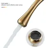 Bathroom Sink Faucets Brushed Gold Basin Faucet Single Lever 360 Spout Moder Brass Cold Mixer Water Tap For Kitchen