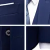 Men's Suits Men Wedding 2 Pieces Suit 3 Set Blazers Full Luxury Coat Pants Design Latest Vest Business 2024 Slim Fit Jacket Trousers