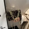 2024 Beaded Sequins Evening Bag Elegant Box Clutch Purse Red Women's Wedding Handbags For Party Prom 240129