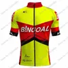 Bingoal WB Team Cycling Jersey مجموعة قصيرة الأكمام الرجال بلجيكا ملابس الطريق قمصان الدراجة بدلة دراجة سراويل مريلة MTB ROPA 240202