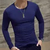 Męskie koszule T-T-sens Męskie T-sens Seksowne koszulki z dekoltem w szpic Slim Fit Casual Sport Mięsień Designer Solid Tops Baza